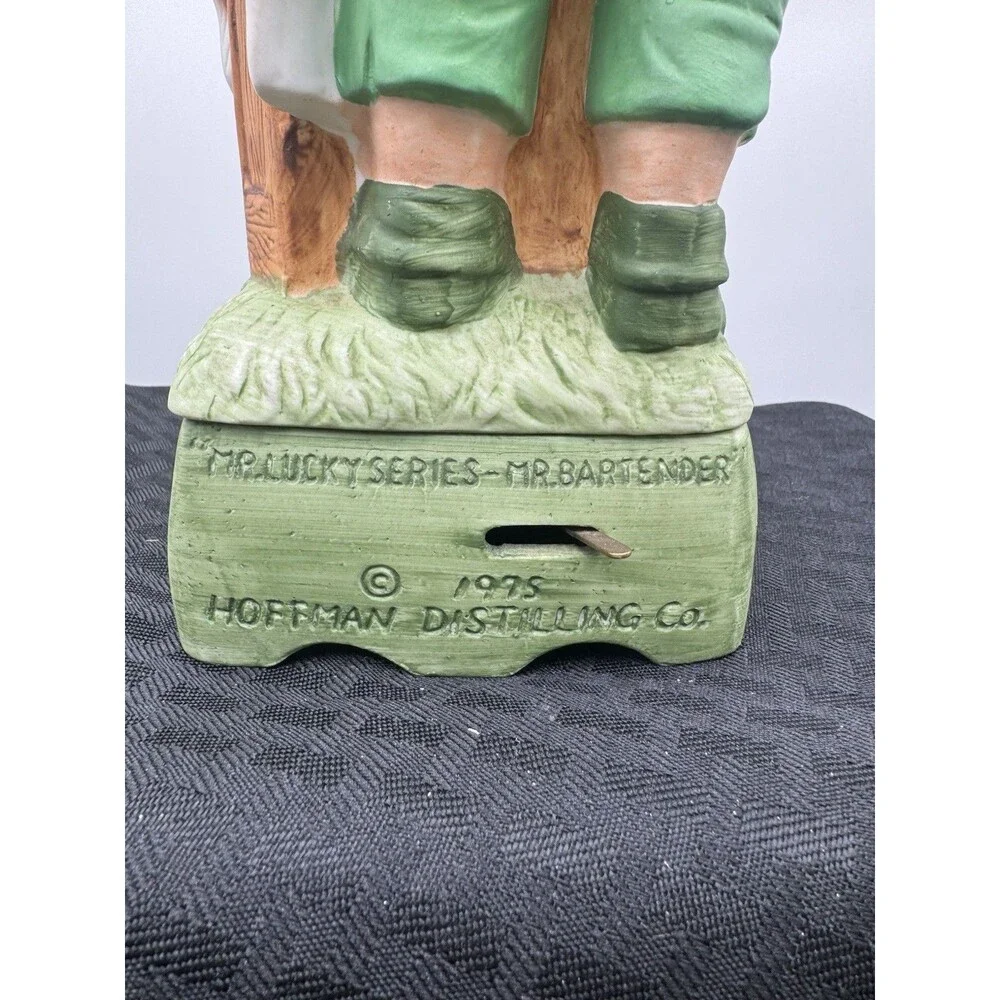 Hoffman Distilling Co. Mr. Lucky Series Decanter – Mr. Bartender – 1975–Musical